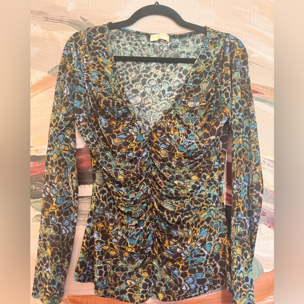 Ulla Johnson Ruched V-Neck Top  size M - Picture 5 of 10